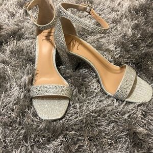 I.N.C silver sparkly heels